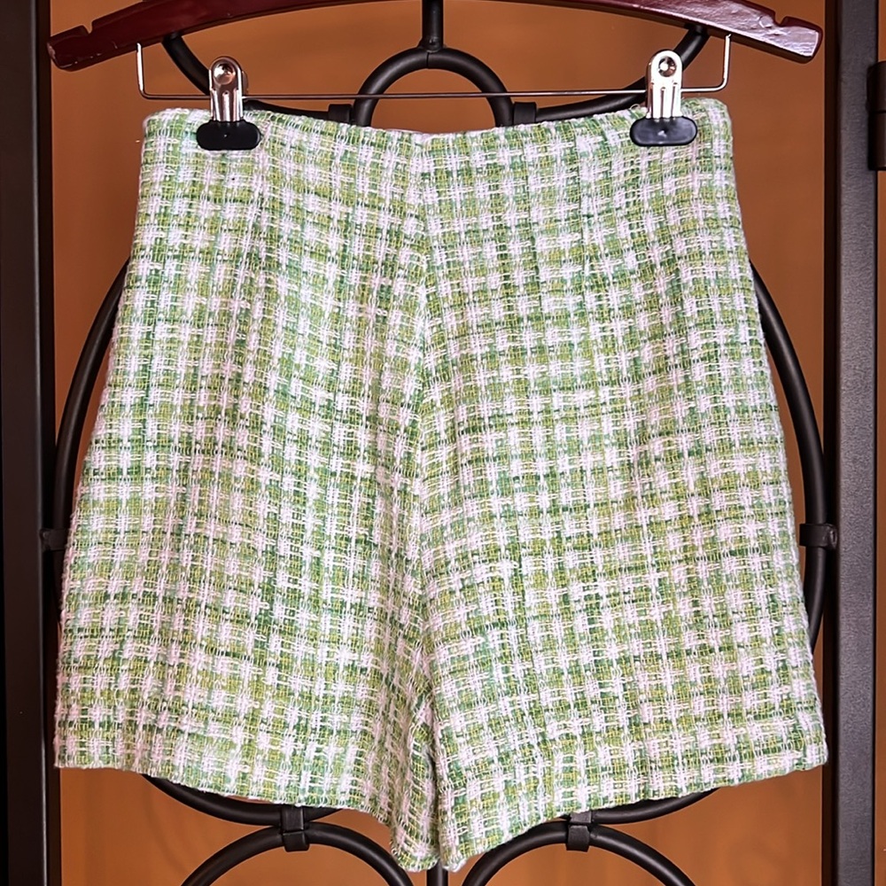 ZARA Tweed High Waist Shorts - Picture 4 of 14
